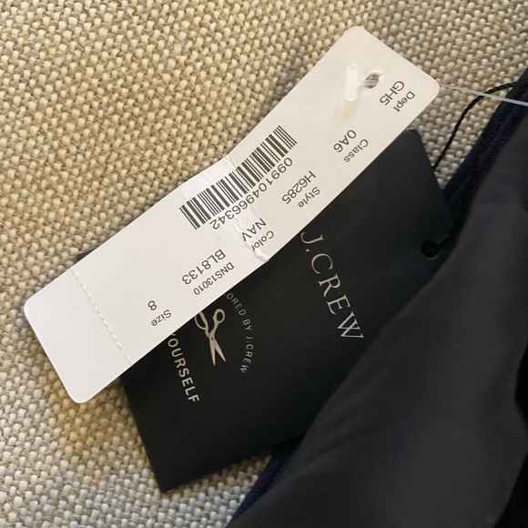 J Crew NWT $148 Double Breast Blazer 365 NAVY Crepe Fitted Jacket H6285 - Picture 7 of 7